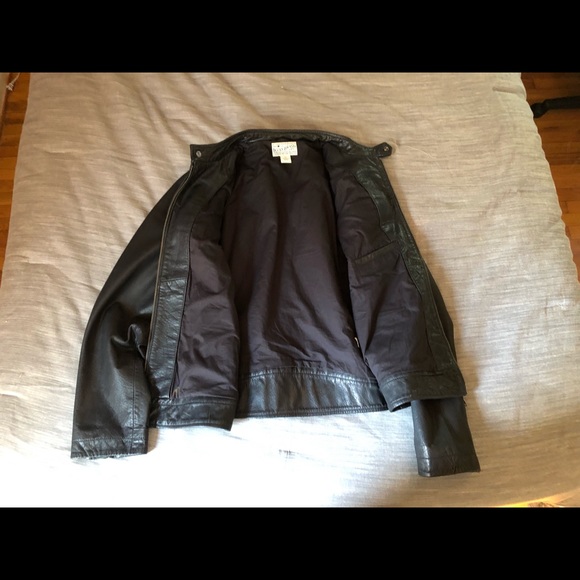 Men’s Lucky Brand Leather Racer Jacket - Picture 5 of 5